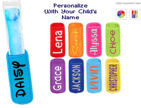 Personalized Popsicle Holder. Popsicle Holder. Ice Pop Holder. Kids Party. Custom Popsicle ...