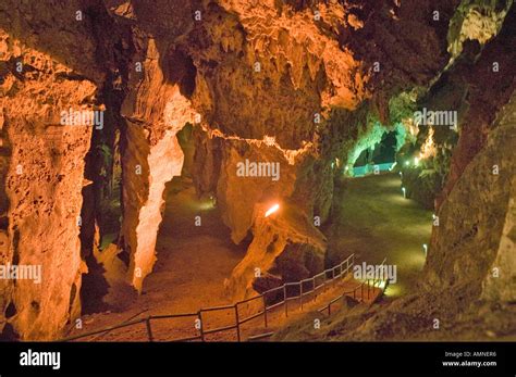 Lighted caves of Cradle of Humankind a World Heritage Site in Gauteng ...