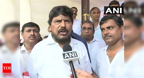 Ramdas Athawale clarifies remark over rising fuel prices | India News - Times of India