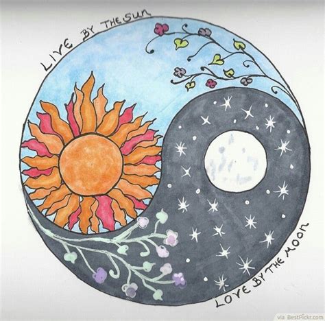 Sun and moon Yin yang | Ying yang art, Yin yang tattoos, Art