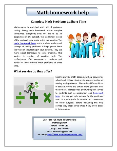 Math homework help by MATHHELP - Issuu