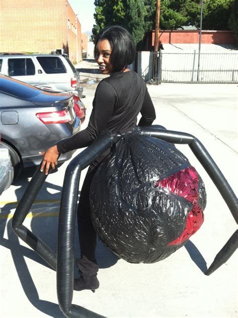 A very creative spider costume... I think this can be modified for a proper drider, and I want ...