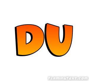 Du Logo | Free Name Design Tool from Flaming Text