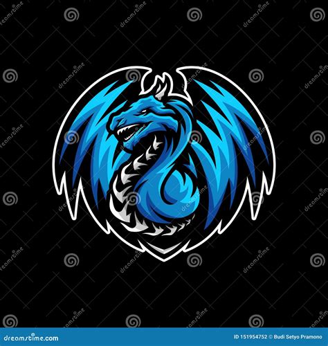 Dragon ESports Logo Design Vector. Dragon Mascot Gaming Logo Concepts ...