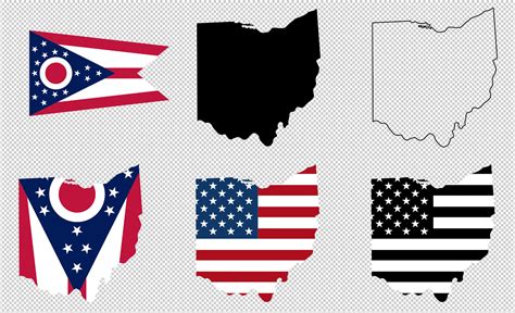 Ohio State Flag SVG Vector Clip Art Cutting Files for - Etsy