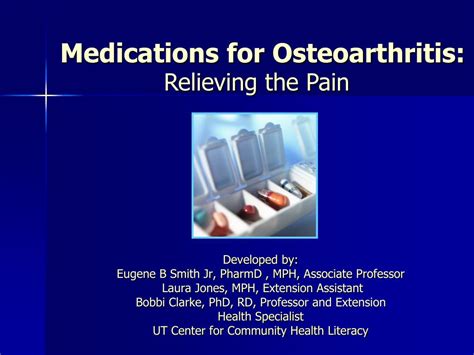 PPT - Medications for Osteoarthritis: PowerPoint Presentation, free ...