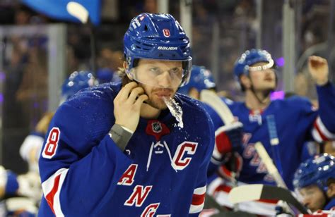 Rangers' Jacob Trouba exits with upper-body injury