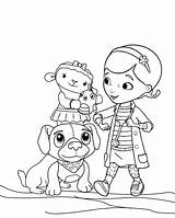 Doc McStuffins Coloring Pages Page sketch template