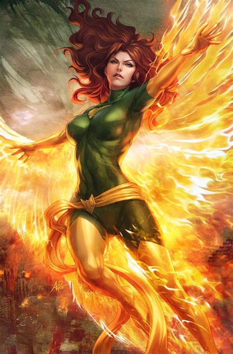 Green Phoenix in the Sky by jaytablante on DeviantArt