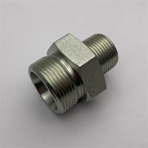 1DN STRAIGHT METRIC MALE 24°Heavy Type /NPT MALE 60° din hydraulic ...