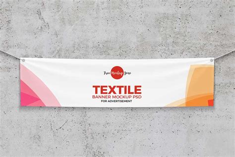 Download This Free Textile Banner Mockup - Designhooks