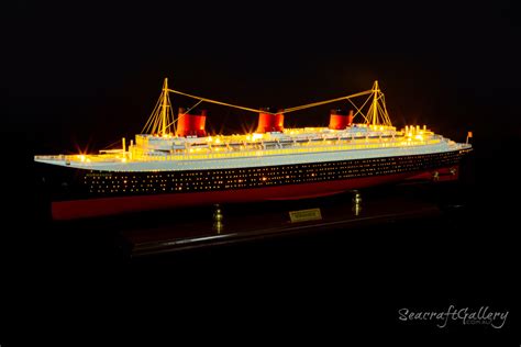 SS Normandie model with LED lights | Ocean Liners Models