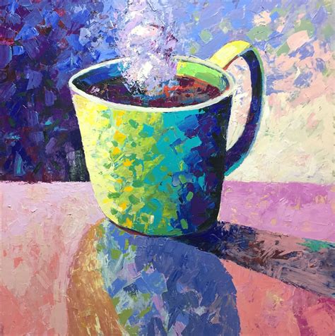 Coffee Cup 36x36 acrylic on gallery wrapped canvas | Fine art acrylic ...