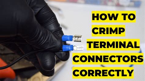 How To Crimp Wire Terminal Connectors With a Crimper - YouTube