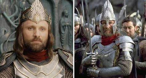 In the Return of the King (2003) when Aragorn is crowned King of Gondor ...