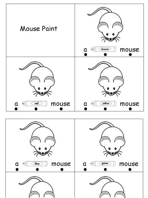 Mouse Paint Printables