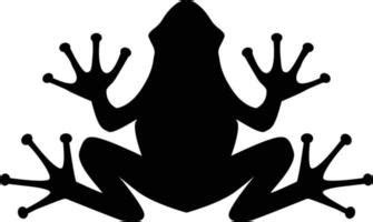 Frog Silhouette Vector Free