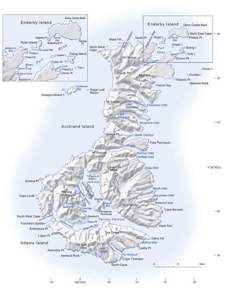 Auckland Island Map - auckland islands • mappery