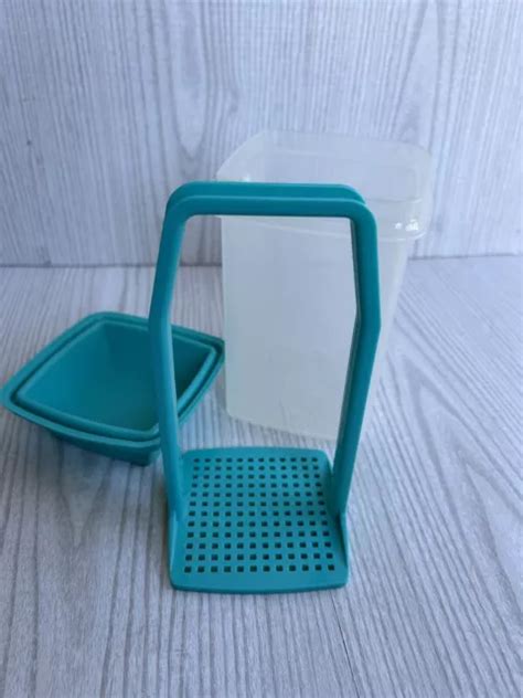 TUPPERWARE BEETROOT CONTAINER Pick-a-Deli with Strainer Teal Hardly Used $24.99 - PicClick AU