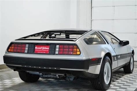 1981 DeLorean DMC-12 stainless steel over grey AUTO 6,100 miles ...