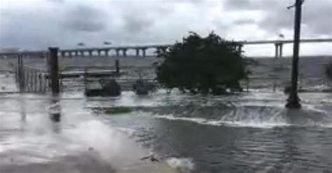 Irma's storm surge hits Jacksonville, Florida - CBS News