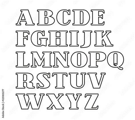 Block Letters Alphabet Font