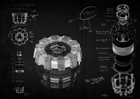 Iron man stark industries arc reactor blueprint by stntoulouse on ...