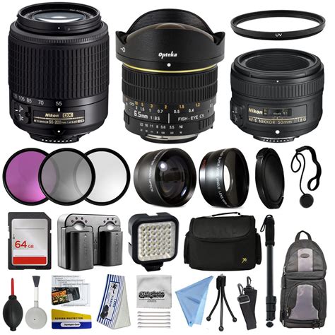 Ultimate Lens Accessories Bundle with 55-200mm Lens: Amazon.co.uk: Camera & Photo