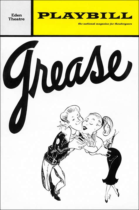 Grease (Broadway, Eden Theatre, 1972) | Playbill