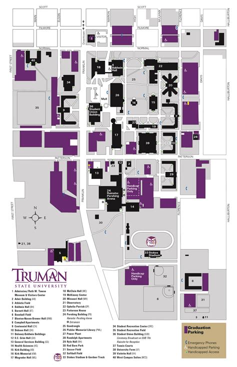 Truman State University Campus Map