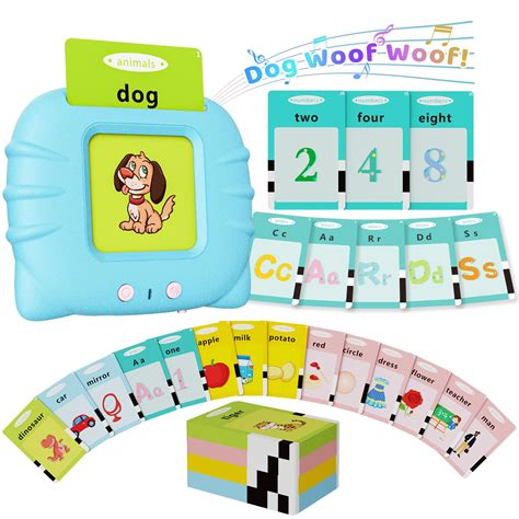 Buy Toddler Toys Talking Flash Cards for 1 2 3 4 5 6 Year Old Boys and ...