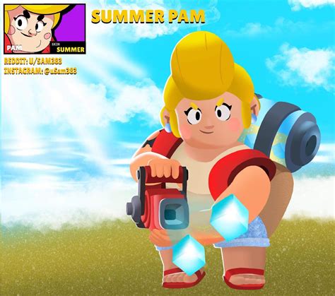 [SKIN IDEA] Summer Pam : r/Brawlstars