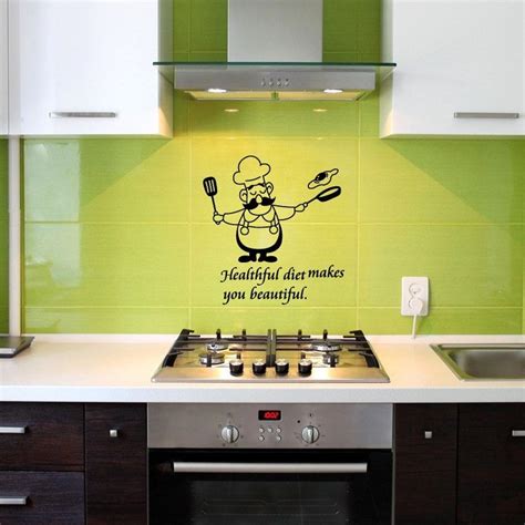 Funny Kitchen Wall Stickers - Chef Home Decoration