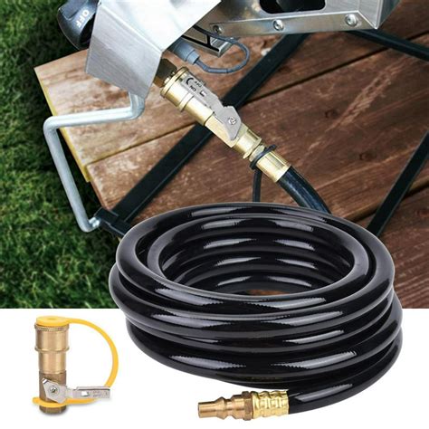 Greensen Hose,Propane Quick Hose with 1/4in RV Quick Release 12 Foot ...