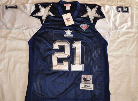 AUTHENTIC DALLAS COWBOYS #21 DEION SANDERS THROWBACK JERSEY SEWN NWT | eBay