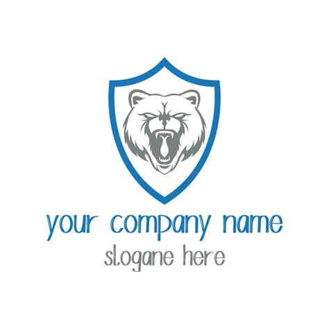 Bear logo design. 23171486 Vector Art at Vecteezy