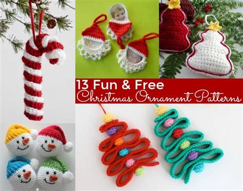 13 Adorable & Free Christmas Ornament Crochet Patterns