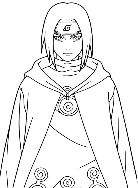 Uchiha Itachi Coloring Pages - Coloring Pages For Kids And Adults Self ...