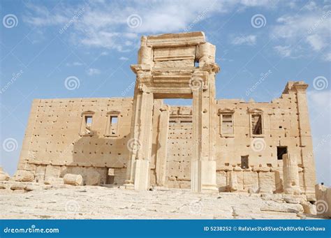 Palmyra - Temple of Bel stock photo. Image of destroyed - 5238252