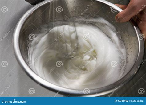 Beating the egg whites stock photo. Image of preparation - 23706962