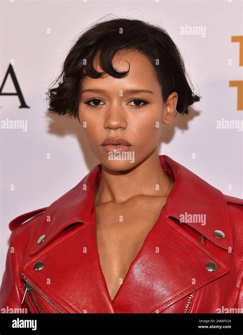 Los Angeles, USA. 14th Jan, 2023. Taylor Russell arriving to the 2023 BAFTA Tea Party held at ...