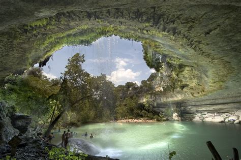 paisajes del mundo: Paisajes preciosos :Hamilton pool y Tunel del amor.