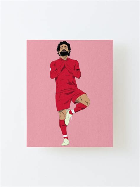 "Mohamed Salah Yoga Goal Celebration" Mounted Print for Sale by WalkDesigns | Redbubble