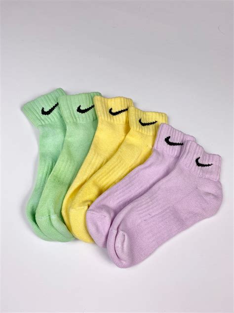 Nike Socken Bunt Pastellfarben 3er Pack | Etsy