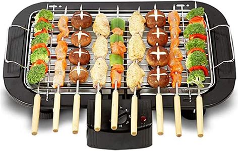 Review Indoor Electric Barbecue Grill Korean Smokefree BBQ Table Ith Adjustable Temperature ...