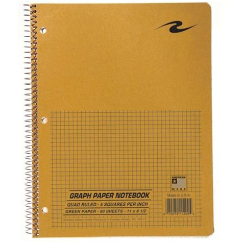 Graph Paper Notebook - 5 x 5 Graph Ruled - 11" x 8 1/2" - 80 Sheets - Case of 24 | Schools In