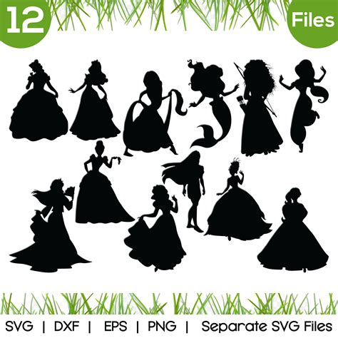 Disney Princess SVG Cut Files - vector svg format