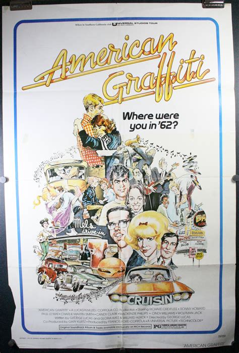 AMERICAN GRAFFITI, Original Vintage George Lucas Movie Poster ...