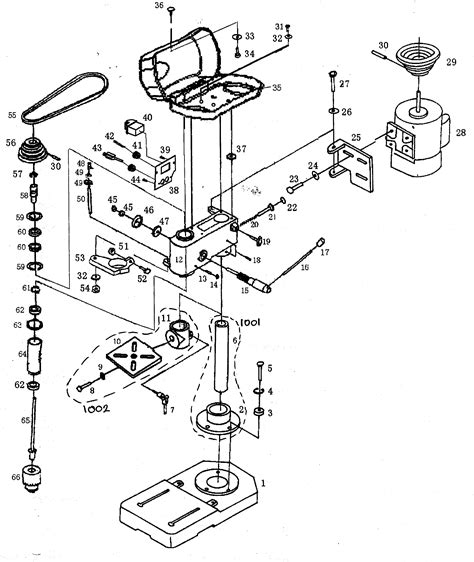 Dayton Drill Press Parts Diagram | Reviewmotors.co