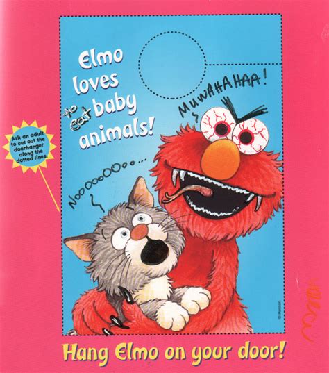 Elmo loves baby animals by luvmegabyte on DeviantArt